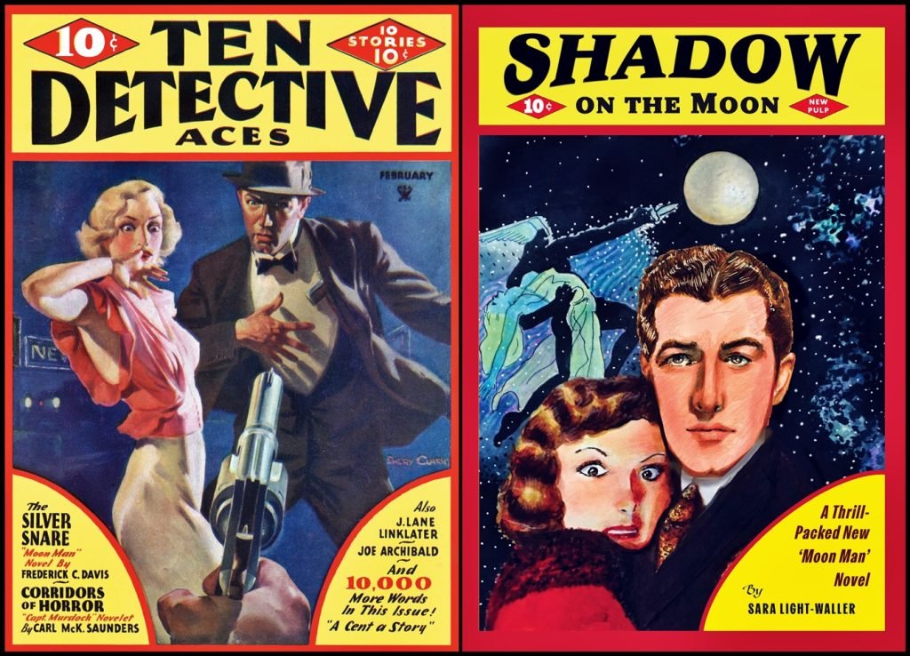 Shadow on the Moon cover comparison to Ten Detective Aces.